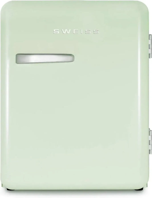 Réfrigérateur Compact Vintage 31L Vert - Silencieux 24 dB, Température Ajustable 6°-15°C