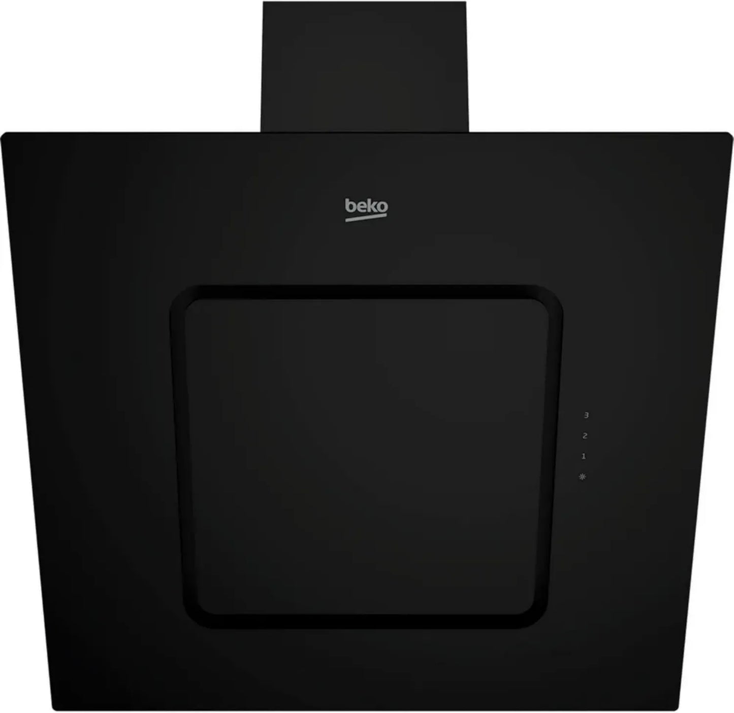 Hotte murale design Beko 60 cm - Débit max 537 m³/h - Silencieuse 71 dBA