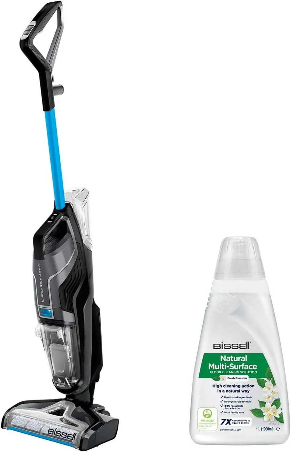 Bissell CrossWave C6 Sans Fil, Aspirateur 3-en-1 pour Sols Multi-Surfaces
