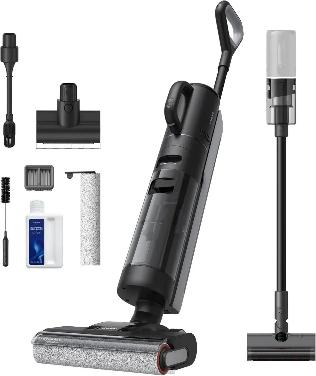 Aspirateur Dreame H12 Dual 4 en 1: Nettoyage Humide/Sec, Multi-Surfaces, Auto-Nettoyage à Air Chaud, Compatible Contrôle Vocal