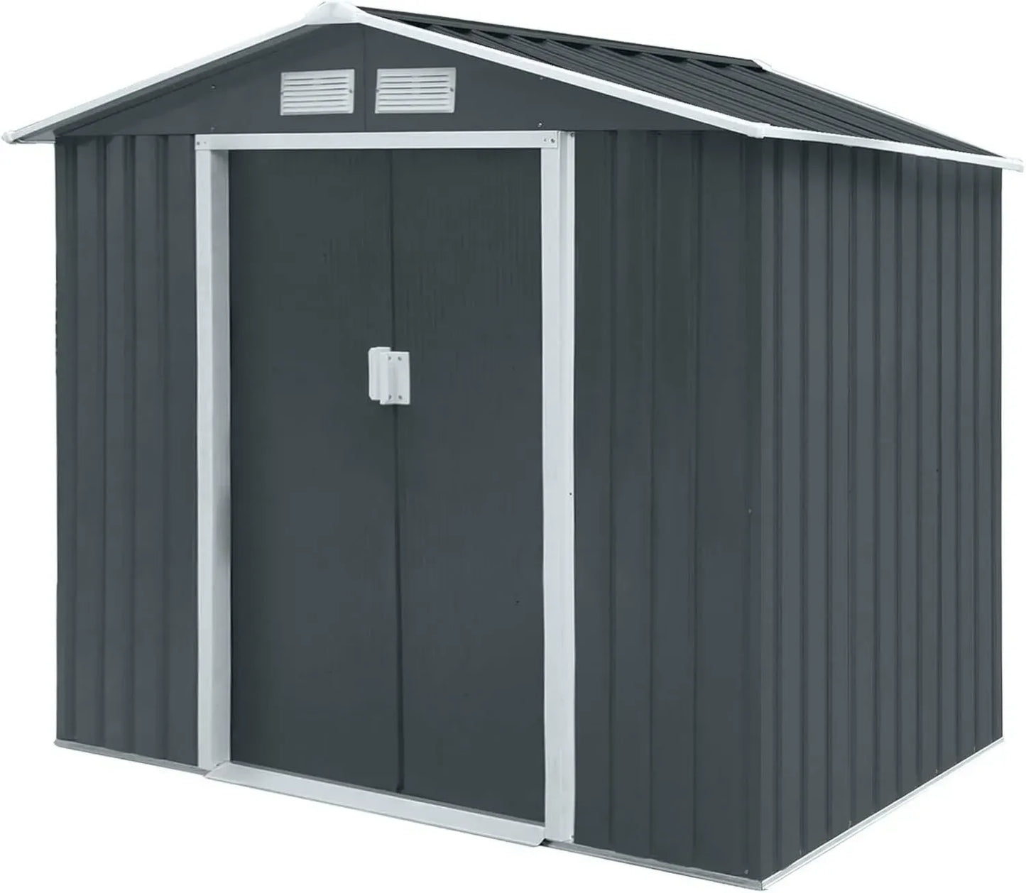 Abri de Jardin en Métal HATTORO S100 XL - Tailles Variées, Couleur Anthracite